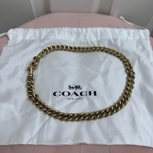 Coach Cassie 19 Brass Gold Chunky Chain Strap